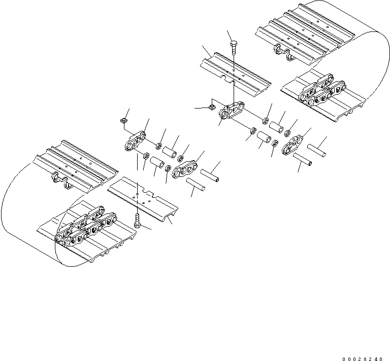 Башмак гусеницы в сборе 206-32-03580 KOMATSU