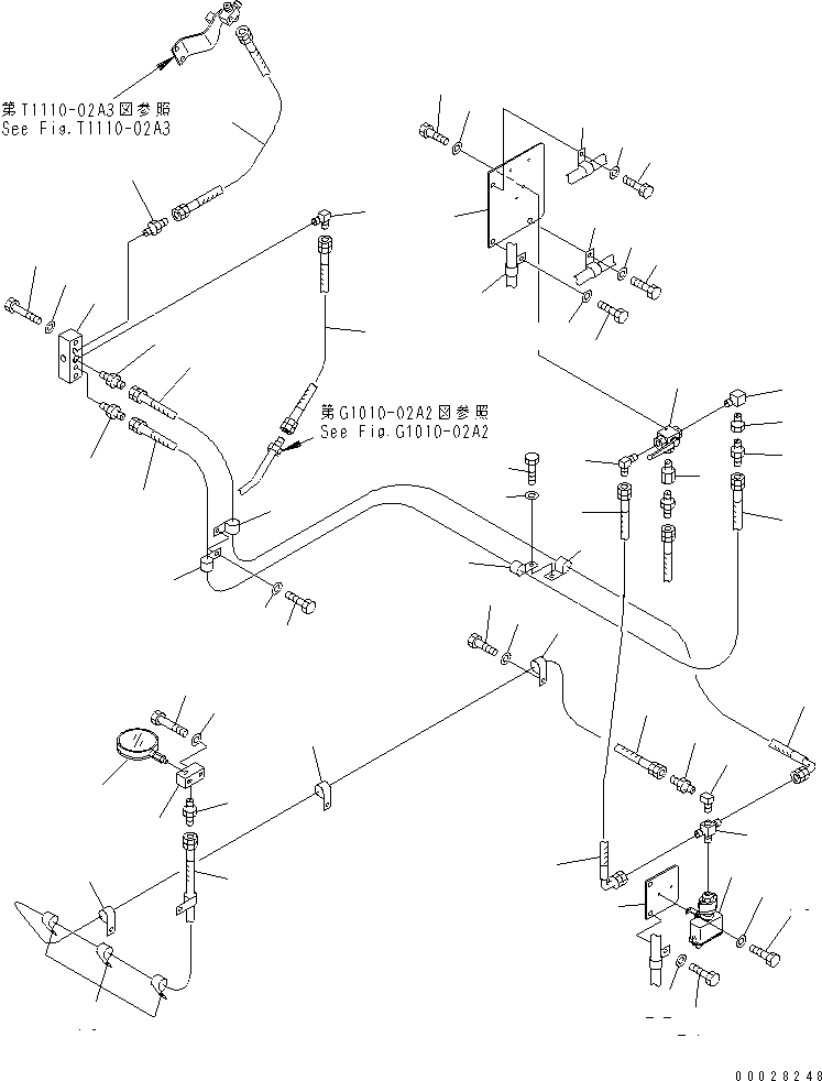 Шланг 07633-104A4 KOMATSU