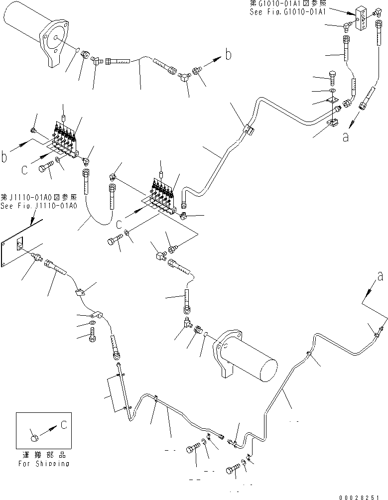 Шланг 07633-20406 KOMATSU