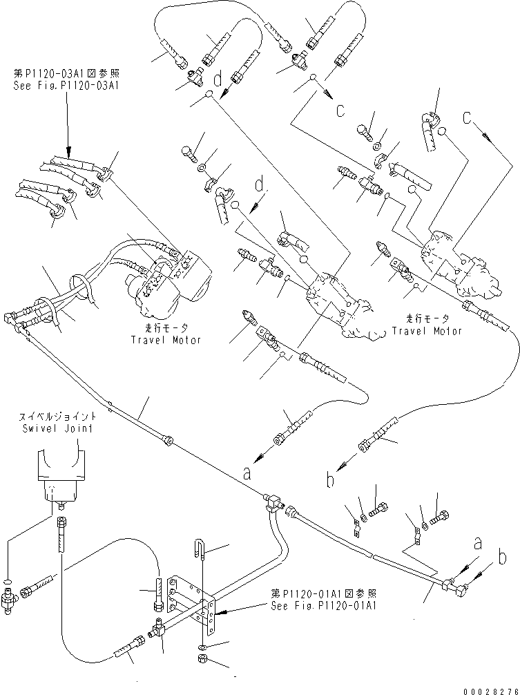 Шланг 07103-30410 KOMATSU