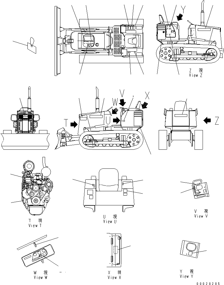 PLATE, CAUTION,FUEL TANK 09652-90111 KOMATSU