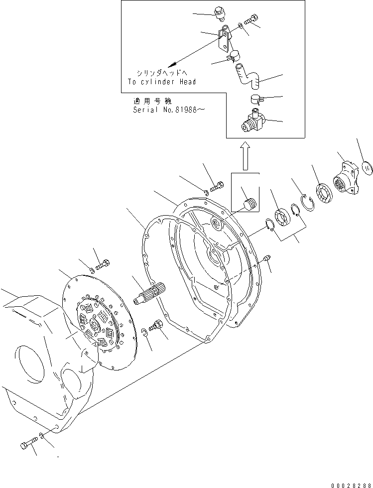 Шланг 07286-01615 KOMATSU
