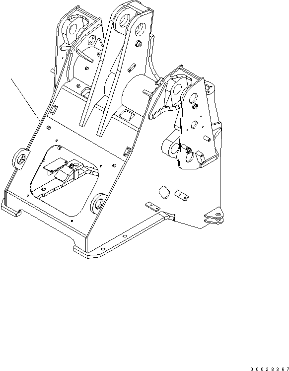 FRAME, FRONT 419-T80-A040 KOMATSU