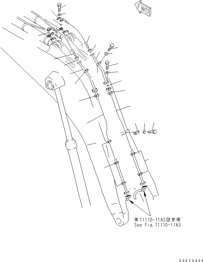 Шланг 07073-11416 KOMATSU