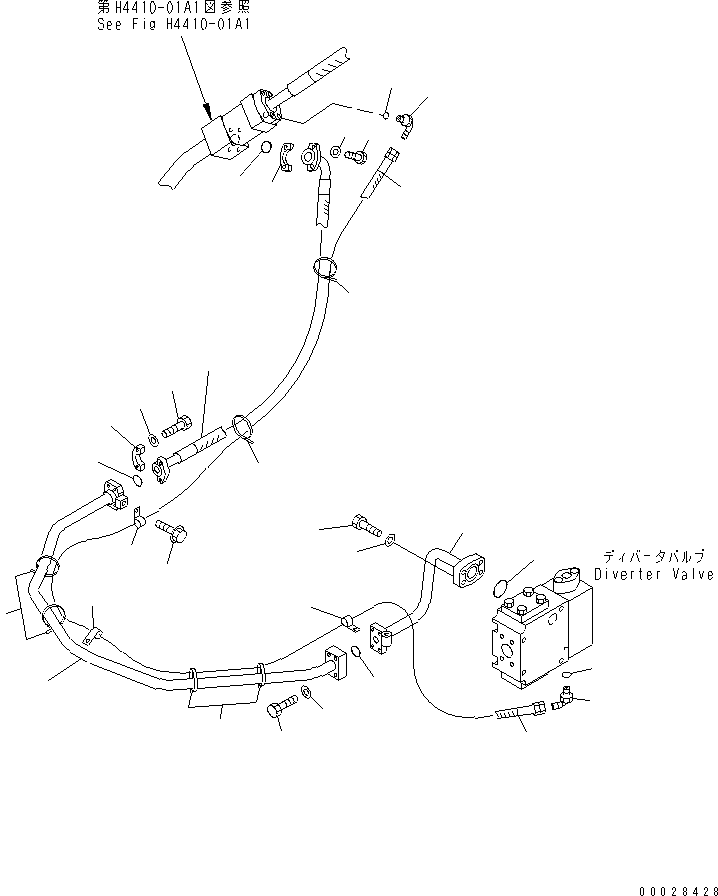 Шланг фланцевого типа 07088-00506 KOMATSU