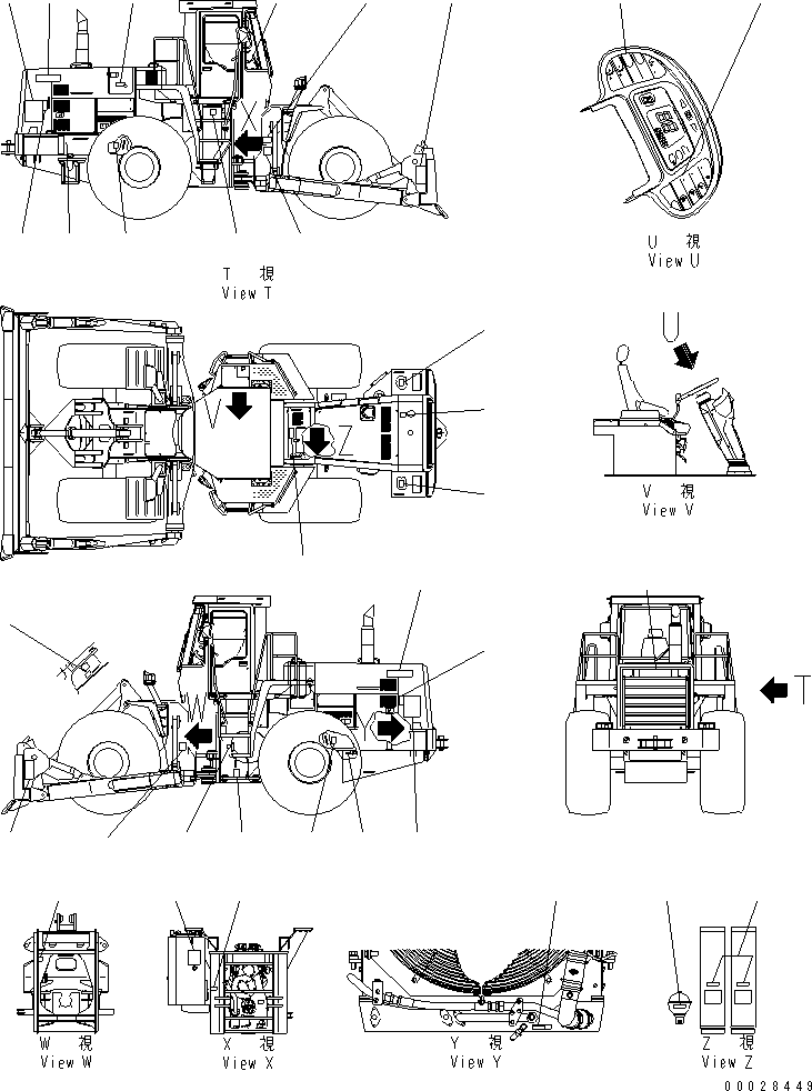 Табличка смазки 41D-V00-2131 KOMATSU