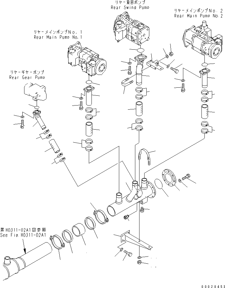 Шланг 07260-15822 KOMATSU