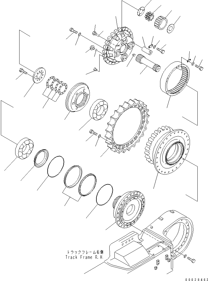Бортовой редуктор в сборе 21T-27-00210 KOMATSU