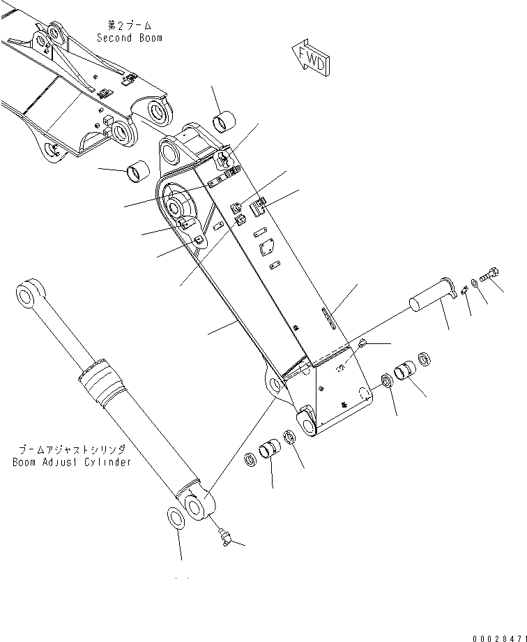 Кронштейн сварной 22U-62-36610 KOMATSU