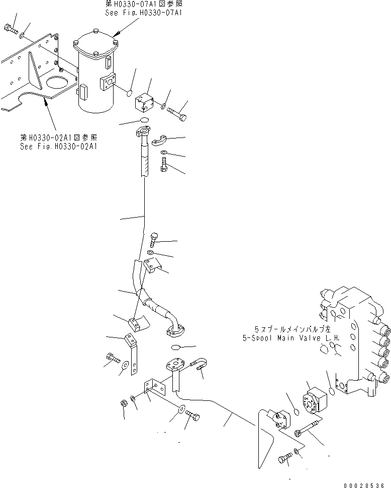 Шланг 07298-11415 KOMATSU