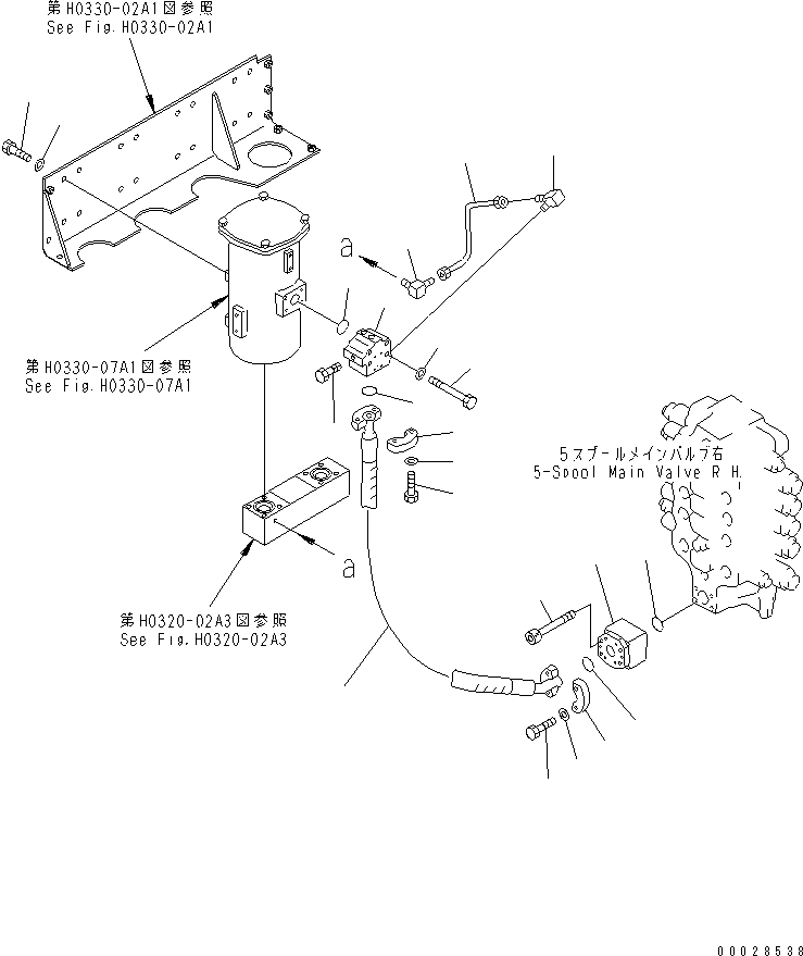 Угольник 21T-38-12290 KOMATSU