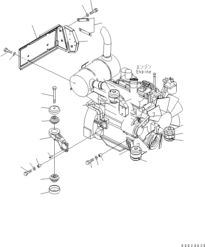 болт 21W-01-15140 KOMATSU