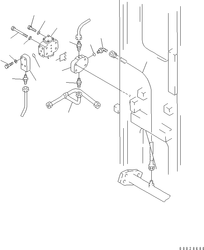 SHUTTLE VALVE ASS'Y (706-75-87100) KOMATSU
