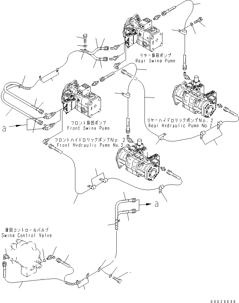 Шланг 07108-30233 KOMATSU