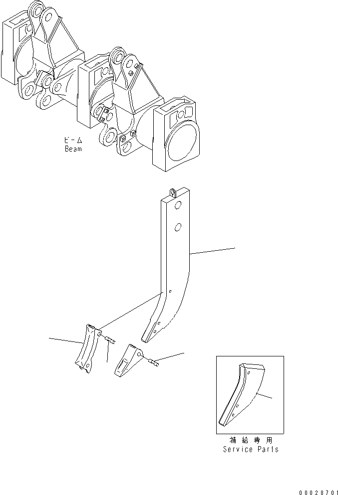 SHANK 15A-78-11150 KOMATSU
