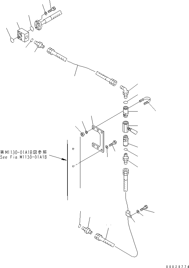 Шланг 07102-306A4 KOMATSU