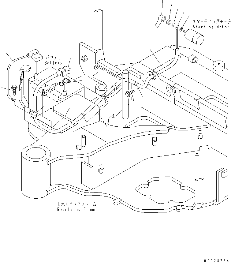 CABLE,BATTERY 21U-06-31112 KOMATSU