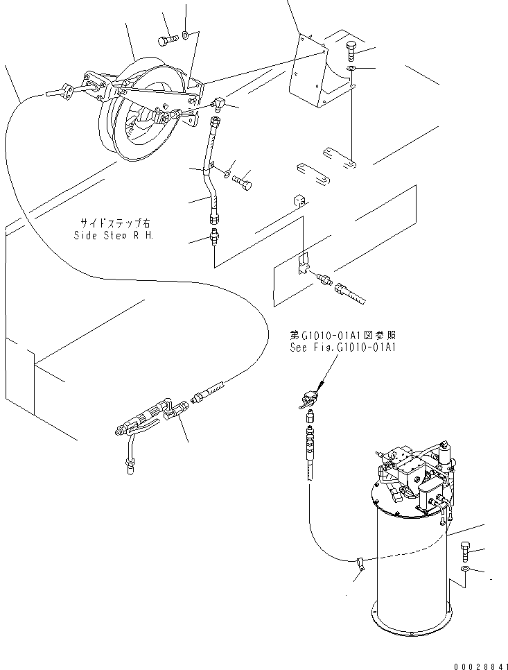 HOSE REEL ASS'Y 209-68-51240 KOMATSU