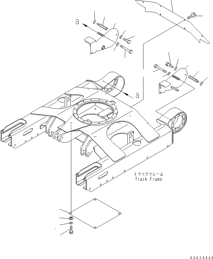 Крышка правая 21U-30-33141 KOMATSU