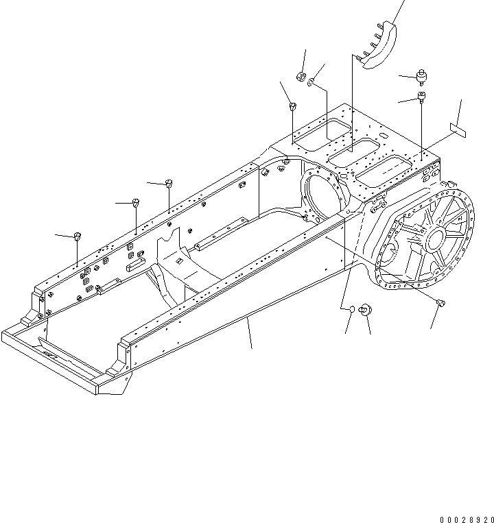 FRAME,MAIN 175-21-77102 KOMATSU