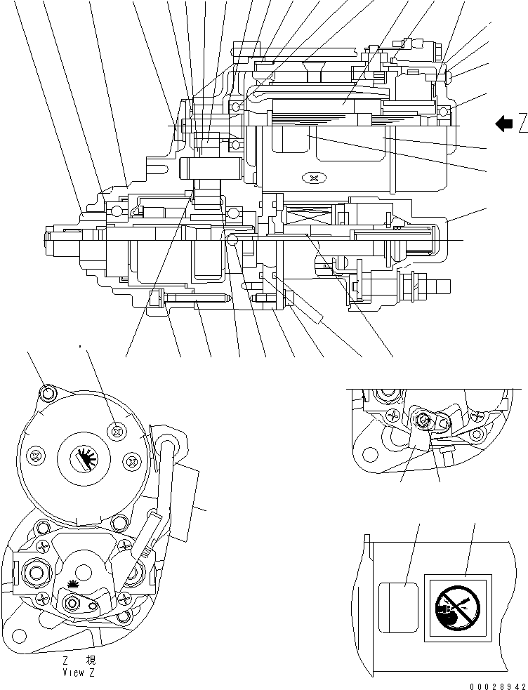 CENTER BRACKET A. KD0-24610-0010 KOMATSU