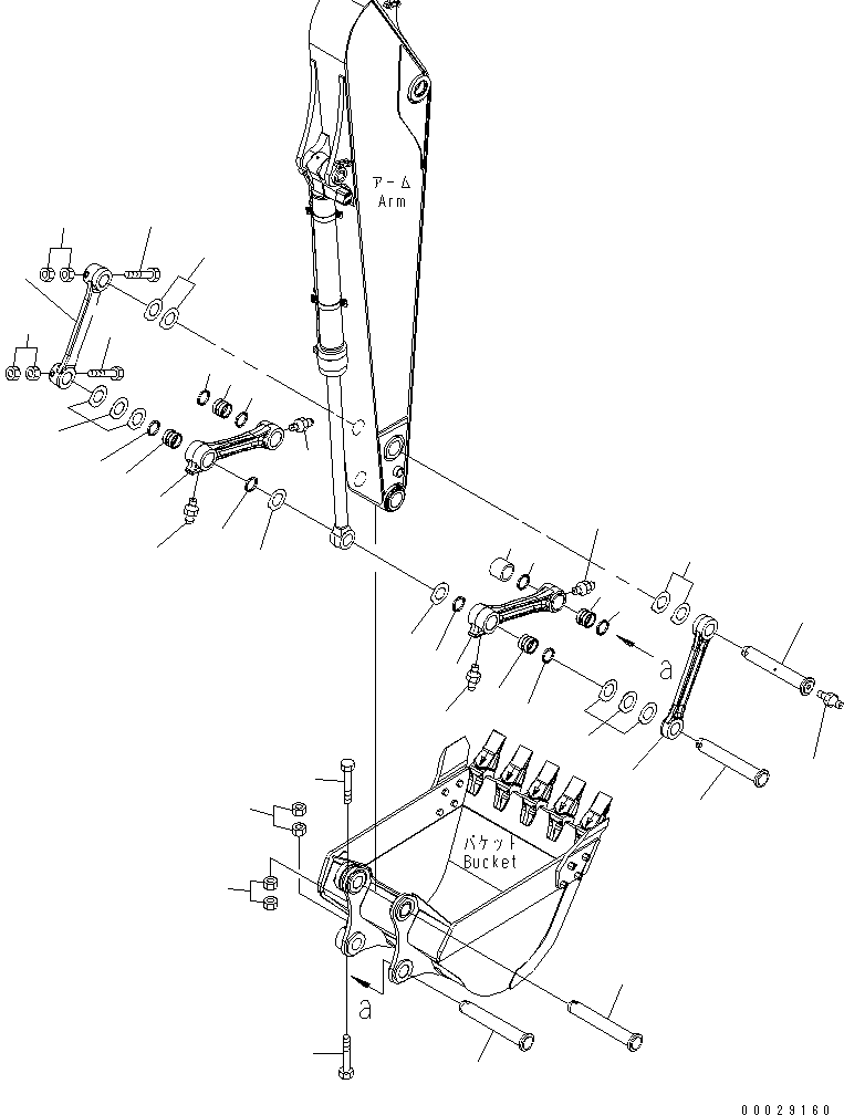 Палец 21K-70-23191 KOMATSU