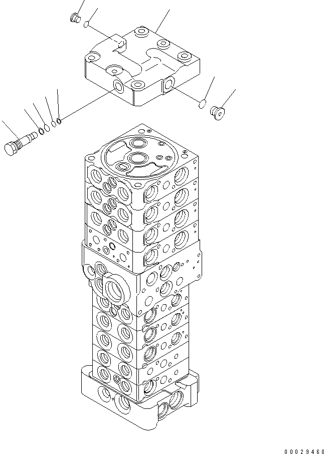 Управляющий клапан 723-29-50500 KOMATSU