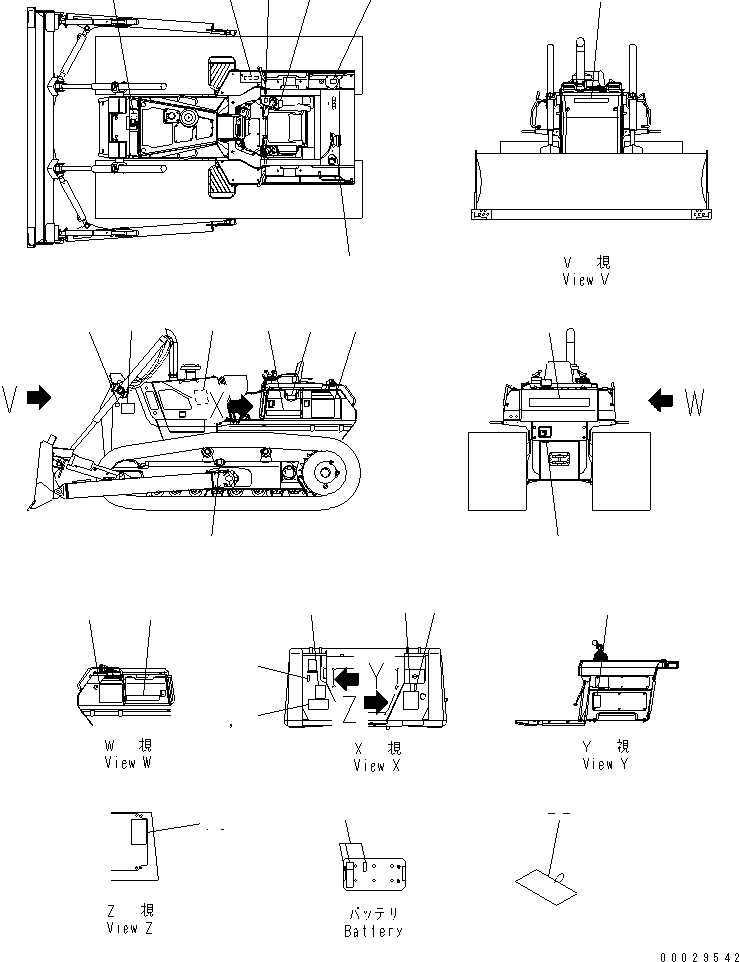 PLATE MARK 14X-98-33320 KOMATSU