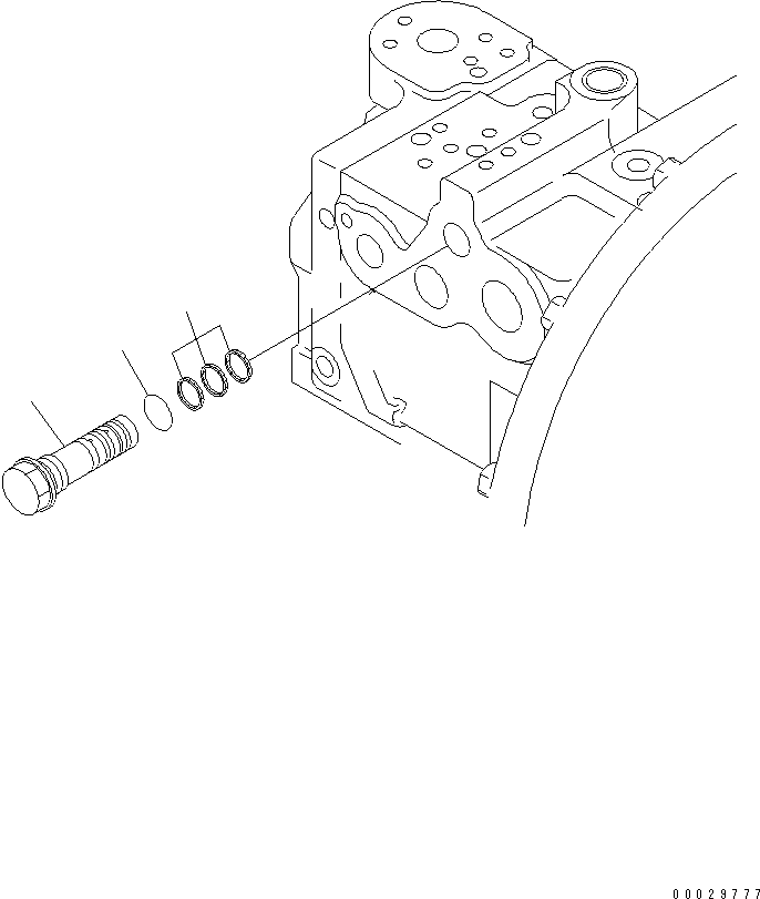 PLUG SUB ASS'Y 708-1L-04913 KOMATSU
