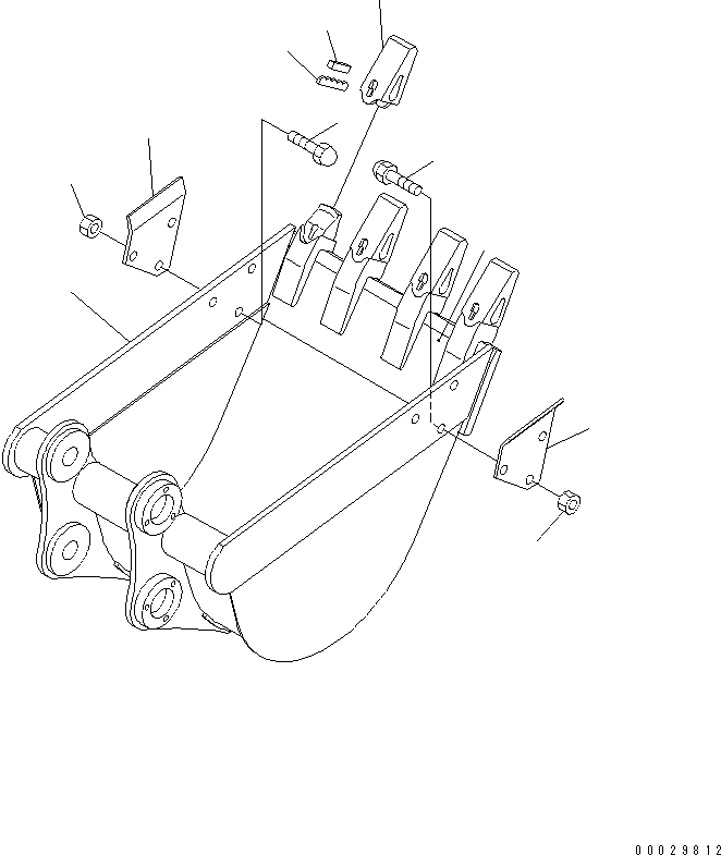 Ковш 22L-70-19110 KOMATSU