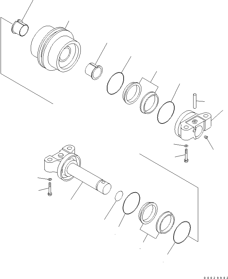 Опорный каток в сборе 201-30-00310 KOMATSU