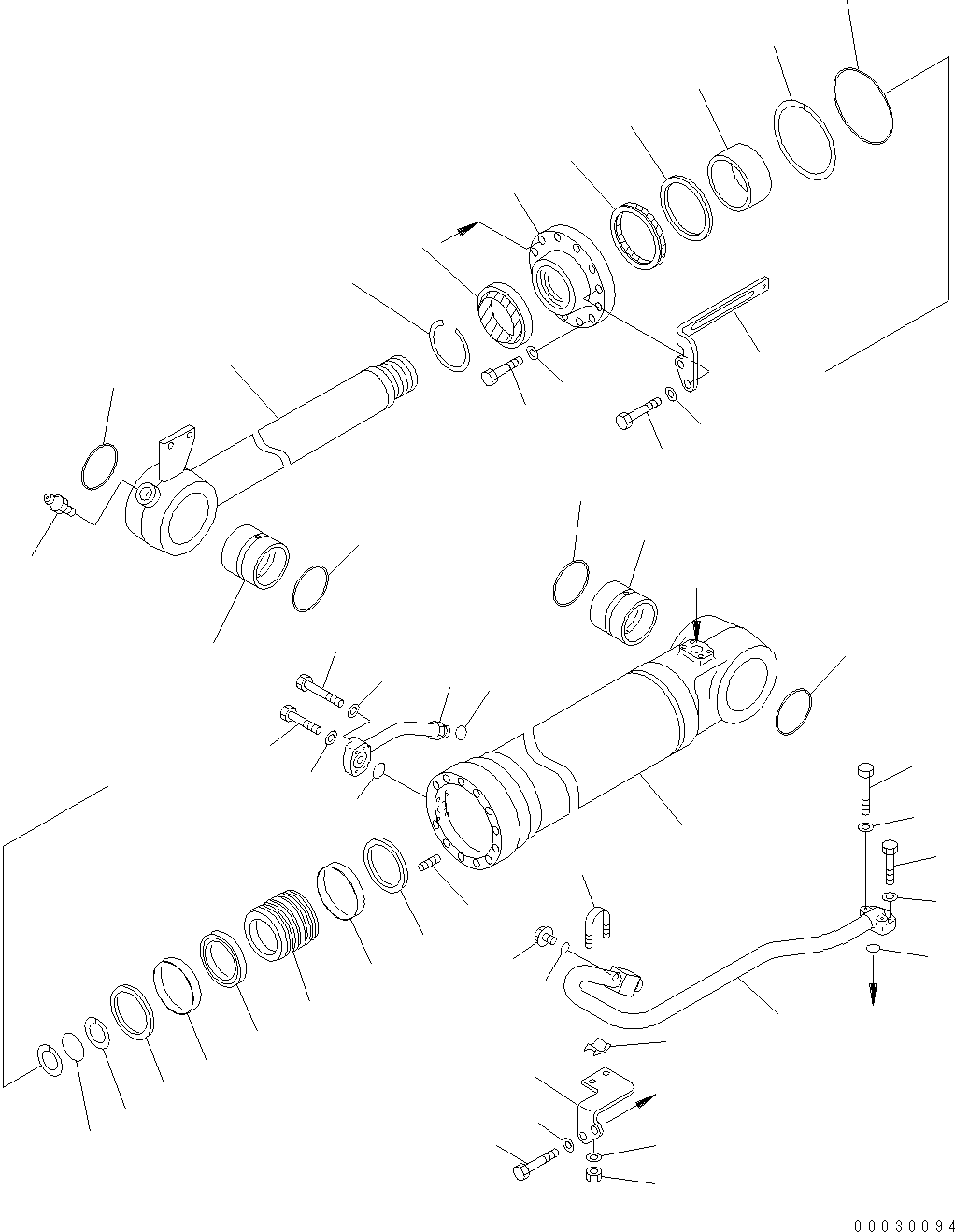CYLINDER GROUP, (FINAL COATING) (\8\707-01-XT321) KOMATSU