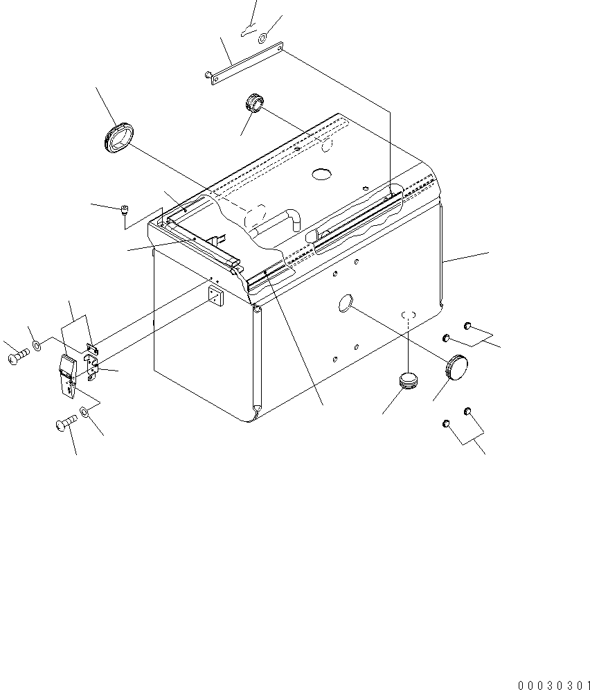 BATTERY BOX, LHS 423-06-H2530 KOMATSU
