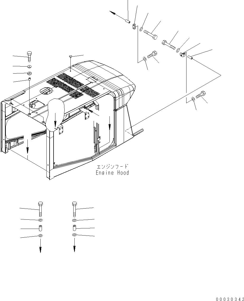 Пластина правая 424-54-31991 KOMATSU