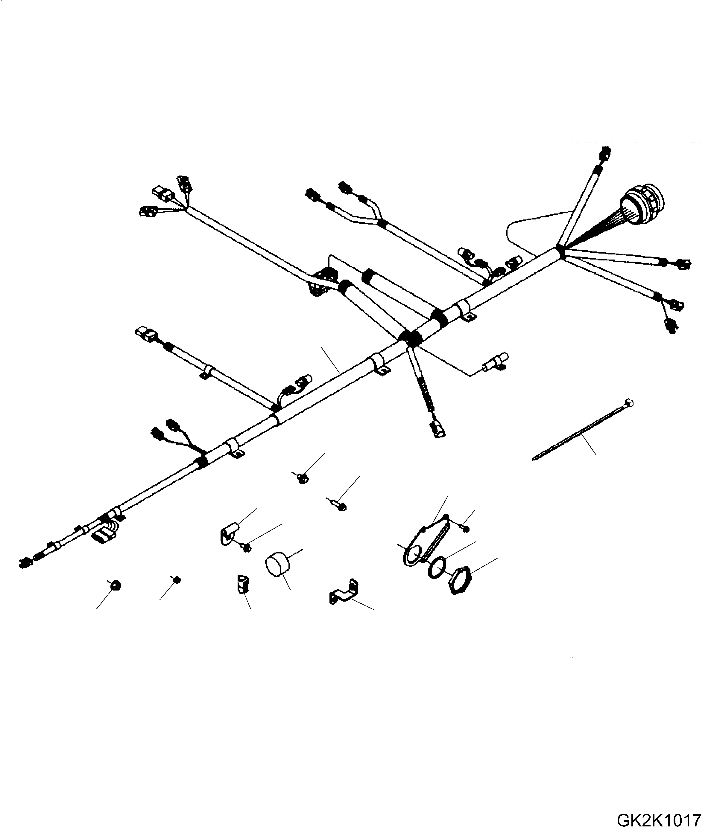 CLAMP, WIRE TIE CU3615745 KOMATSU