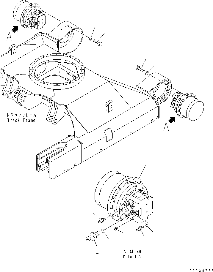 TRAVEL MOTOR ASS'Y (22F-60-11210) KOMATSU