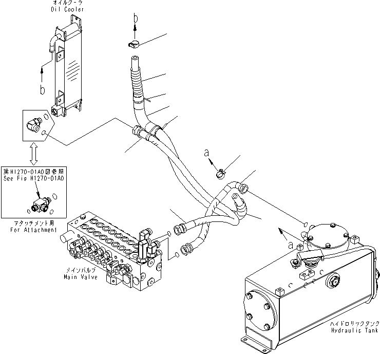 Шланг с торцевым уплотнением 02763-00503 KOMATSU