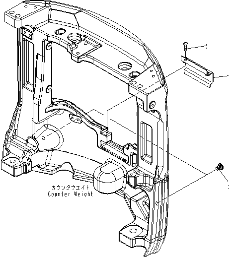 Крышка 22J-46-25262 KOMATSU