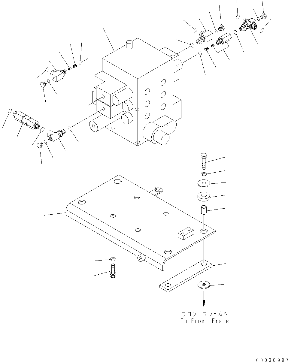 Клапан в сборе 423-62-35320 KOMATSU