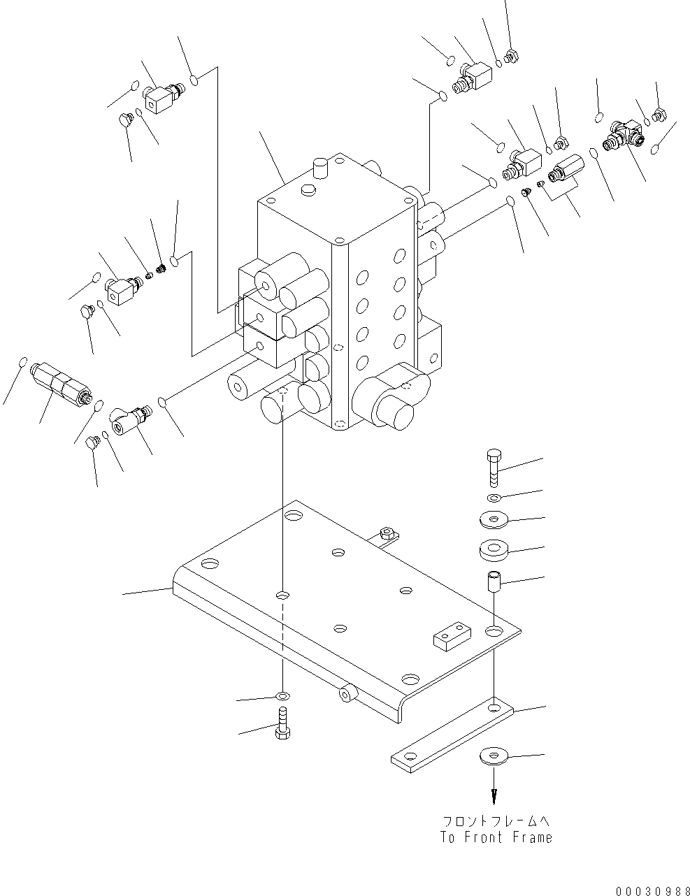Управляющий клапан (723-54-16100) KOMATSU