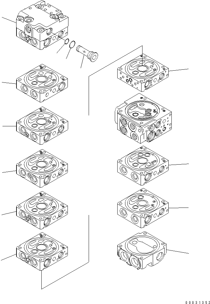 CONTROL VALVE,(50L/MIN) 723-19-12503 KOMATSU