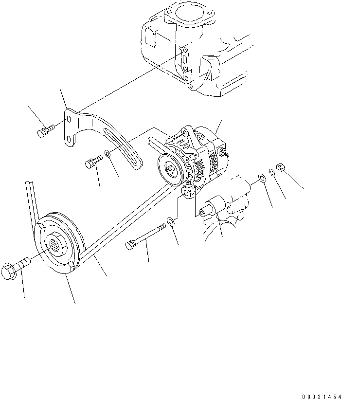 Alternator Assembly KT1K574-6401-5 KOMATSU