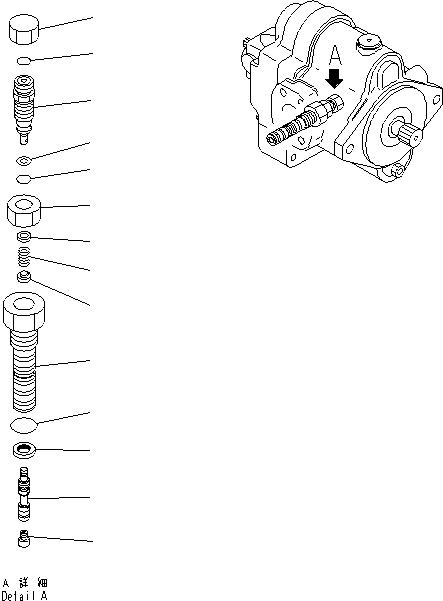 Valve Assembly, LS 708-1S-03840 KOMATSU
