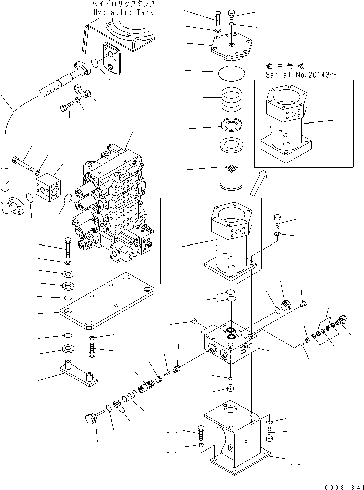 Корпус клапана 17M-49-41311 KOMATSU