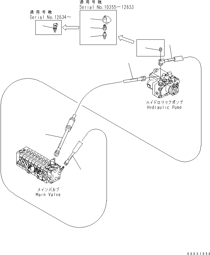 Шланг 22K-62-12232 KOMATSU