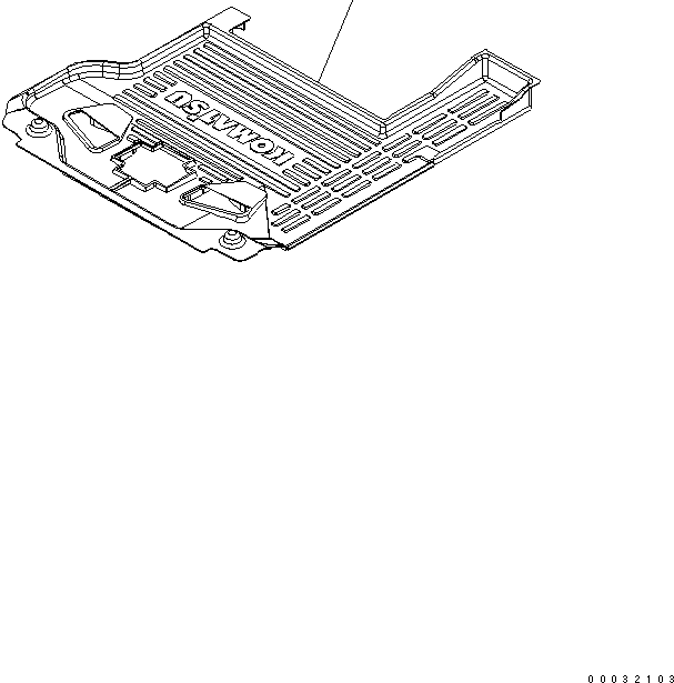Коврик пола 207-54-84980 KOMATSU
