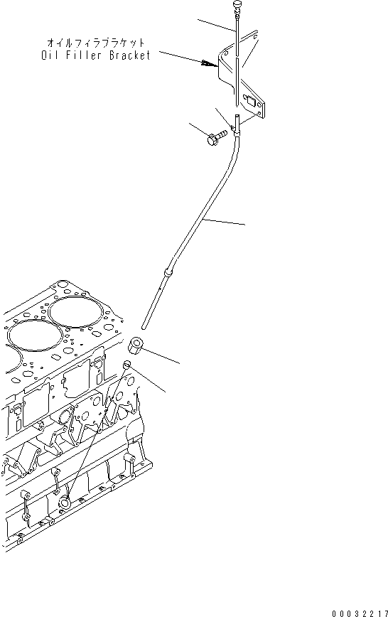 GUIDE,OIL GAUGE 6218-21-8161 KOMATSU