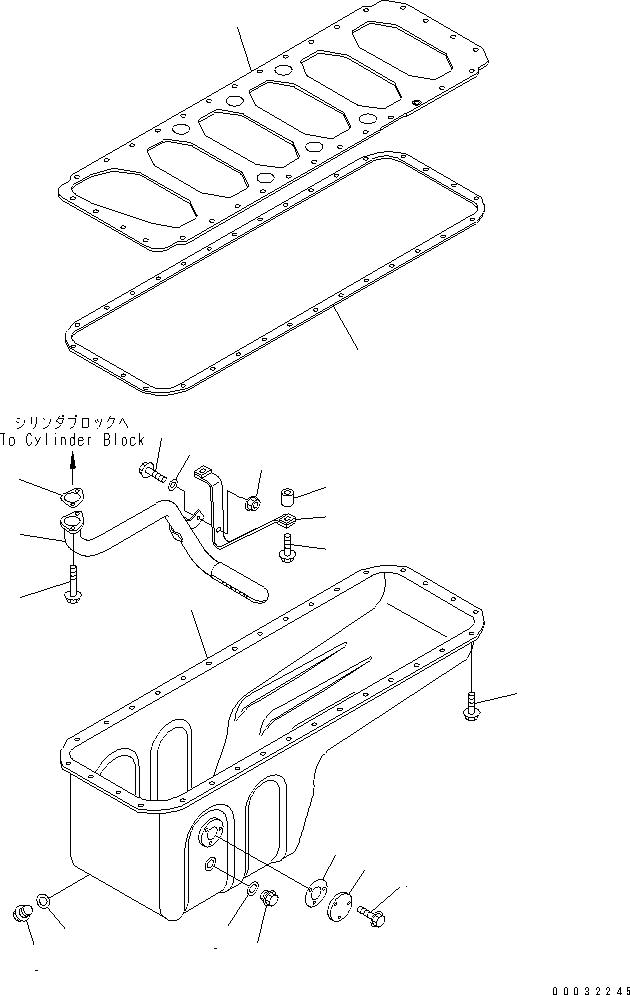 GASKET, OIL SUCTION CONNECTION 6742-01-1001 KOMATSU