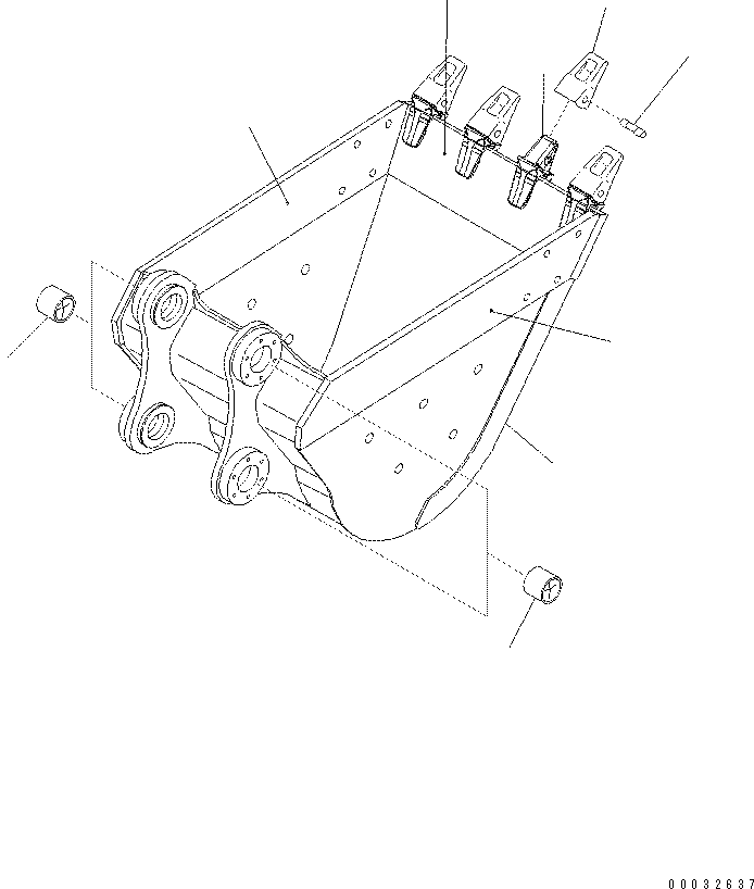 PLATE\((WELDED)\) KV-1B35-1A50 KOMATSU