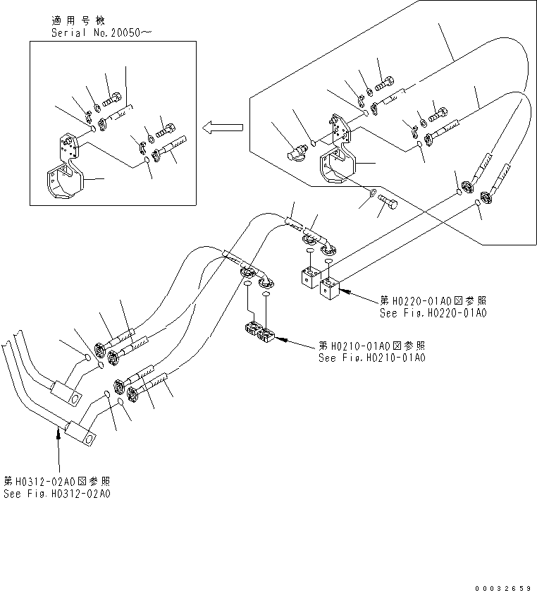 Шланг 209-64-16970 KOMATSU